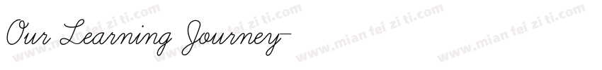 Our Learning Journey字体转换